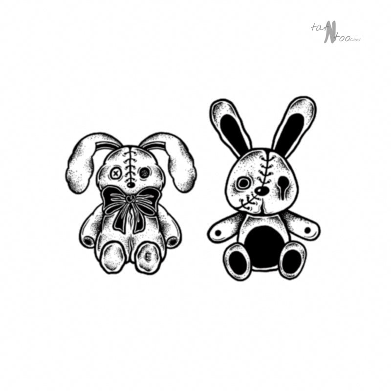 Two rabbits